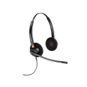 HP Poly EncorePro 520 Binaural Headset +Quick Disconnect, 5.6mm Speaker Size, Omnidirectional Microphone, Stereo Headphones, 13.5cm Boom Mic Length, 78.5cm Cable Length, Black, w/ QD to M22/RJ11 Cable