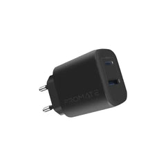 Promate BiPlug-2, Dual Port Charger