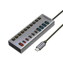 Promate GegaHub-5G, Multi-Port 5Gbps Data & Charging Hub