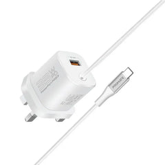 Promate Powerport-PDQC3.EU Charger , White