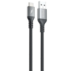 Proove Regen Silicone Usb A To Type C 3a Cable 1m Black