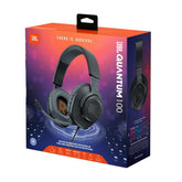 Jbl Quantum 100 Wired Over Ear Gaming Headset With A Detachable Voice Focus Boom Mic, Quantumsound Signature, Lightweight Headband, Memory Foam Ear Cushion, Pc And Gaming Console Compatible Blue