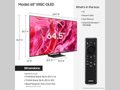 Samsung 65-Inch OLED 4K S90C Series TV with Dolby Atmos