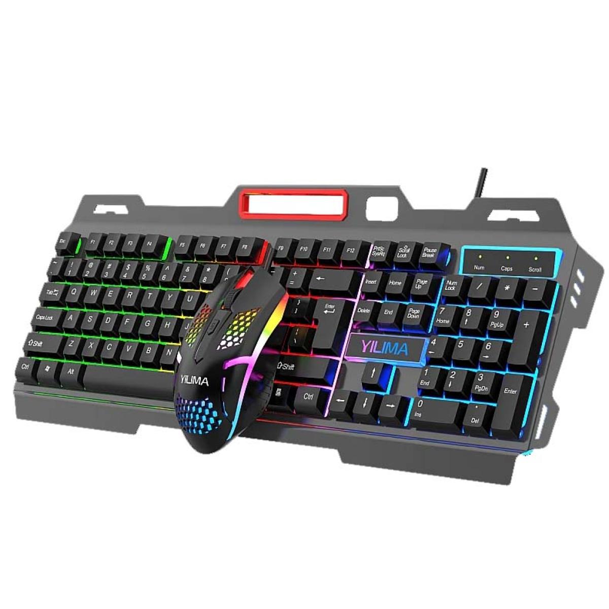 QS-602 Gaming RGB Wired USB Keyboard & Mouse Combo