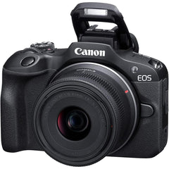Canon Eos R100 24.1 Mp Mirrorless Camera 4k 24p Video With Crop Full Hd 60p Wi Fi Bluetooth W/ Rf S18 45mm F4.5 6.3 Lens