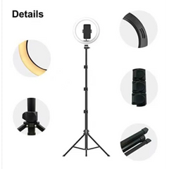 Jmary Fm 536a 10 Inch Selfie Ring Light Tripod Kit