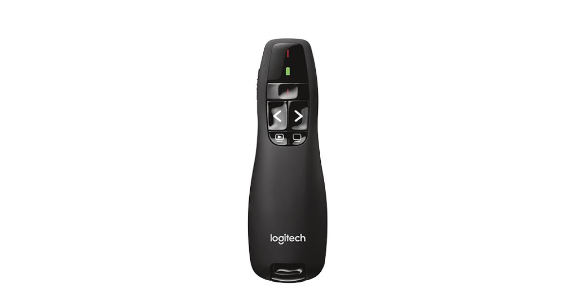Logitech Wireless Presenter R400 Wireless Presentation Remote Clicker with Laser Pointer - CompuMe