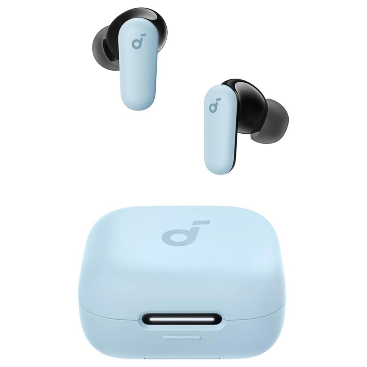 Anker Soundcore R50i Nc Earbuds, Strong And Smart Noise Cancelling, Powerful Bass, 45h Playtime, 2 In 1 Case And Phone Stand, Ip54, Wireless Earbuds, Bluetooth 5.4 Blue