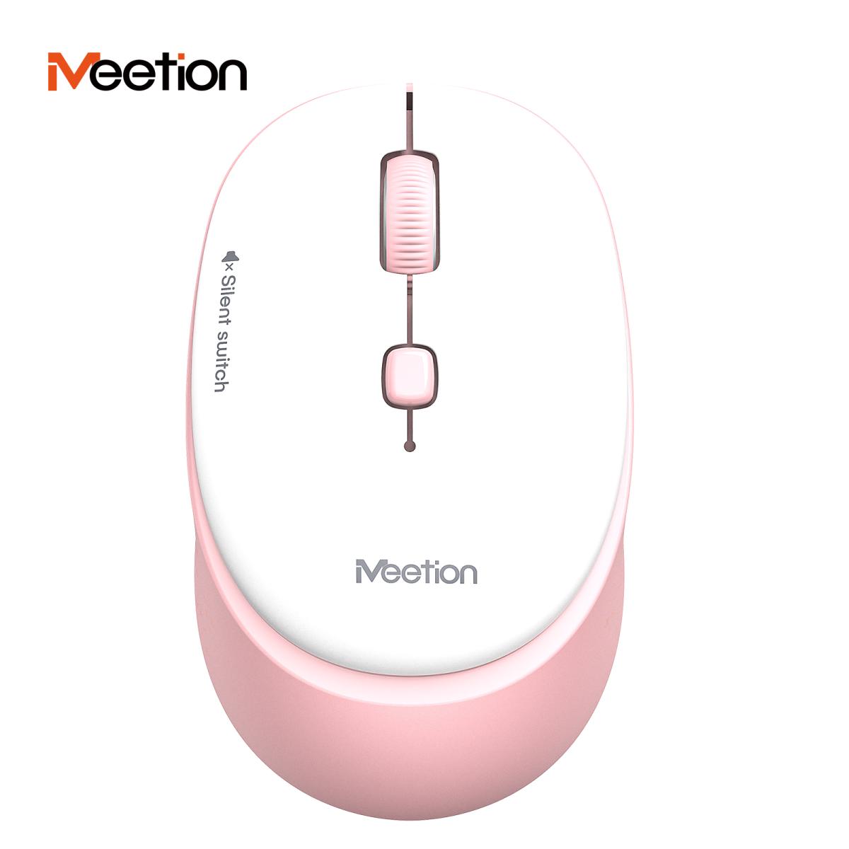 MeeTion R571 5 Colors Silent 2.4ghz Wireless Mouse -Pink