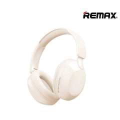Remax RB-705HB Bluetooth 5.4 TF Card Flodable Wireless Headphones -Beige