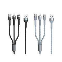 Remax RC-124TH 1.2M 2A 3 IN 1 Charger Cable