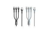 Remax Rc 124th 1.2 meter 2a 3 In 1 Charger Cable, 1 2 meter length