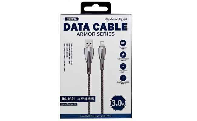 Remax Rc 162i Armor Series Usb To Iphone Lightning Data Cable 3.0a 1m