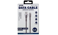 Remax Rc 162i Armor Series Usb To Iphone Lightning Data Cable 3.0a 1m