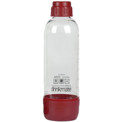 Drinkmate 1.0l Carbonating Bottles Red, 1 Pack