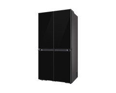 Samsung Bespoke T Style Side by Side Refrigerator, 602L, Black Glass