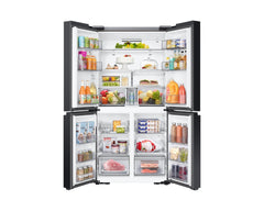 Samsung Bespoke T Style Side by Side Refrigerator, 602L, Black Glass