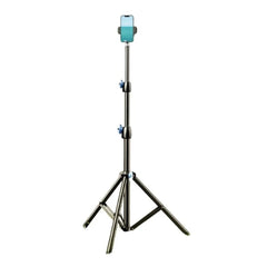 Rtako Rld 001, Adjustable Height, Universal Compatibility, Lightweight And Portable, Non Slip Feet, Matte Finish Carbon Steel Tripod 1.7m Black