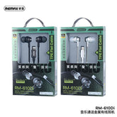 Remax RM - 610Di Metal Wired Earphone for Music & Call, audio