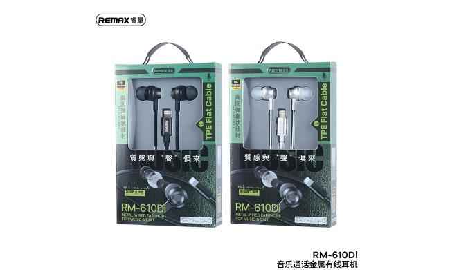 Remax Rm 610di Metal Wired Earphone For Music & Call