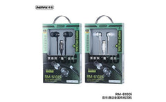 Remax Rm 610di Metal Wired Earphone for Music & Call, audio