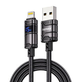 Remax C01-AL Digital Display Briaded Lightning to USB Data Cable 1.2M 30W