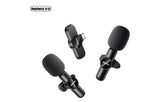 Remax K10 Ryusic Series One To Two Live Stream Wireless Microphone Iphone