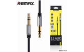 Remax Rm L100 3.5mm Copper Alloy Body & Tpe Material Aux Audio Cable with cables