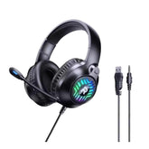 Remax RM-705 RGB Gaming Wired Headset Headphone USB+3.5mm -Black