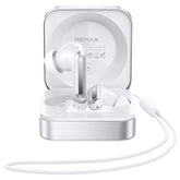 Remax TWS-17 True Stereo Music Calling Earphone with Phone Holder -White