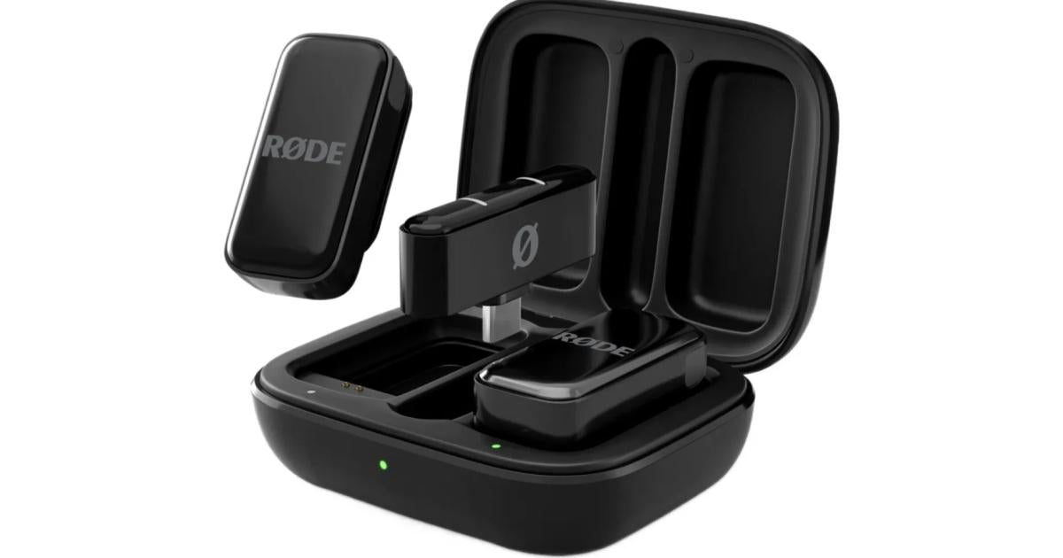 RØDE Wireless Micro - Compact Wireless Microphone, Two Mics with Charge Case for Smartphone Content Creation - USB-C, Black