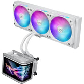 ASUS ROG Ryuo IV SLC 360 ARGB 6.67" AMOLED 3D Curved Panoramic Display, Ultra Performance All-In-One 360mm Liquid CPU Cooler, Sliding LCD Panel w/ Pre-Installed 3x ROG RYUO IV MF-12C ARGB Fan - White Edition | ROG Ryuo IV SLC 360 ARGB - White Edition