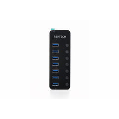 RSHTECH RSH-518 7 Port USB 3.0 Hub 5Gbps