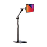 Rtako LD057 1.8 meter Extendable Floor Standing 360° Turbo Self Locking Lazy Bracket for Tablets And Smartphones