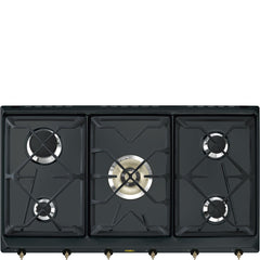 RV896AOGH Smeg Cooker 90cm Black Steel