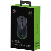 Razer Cobra Chroma RGB Lightweight Wired Gaming Mouse 58g Lightweight Design w/Gen-3 Optical Switches Precise 8500 DPI Optical Sensor- Black