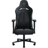 Razer Enki X (Black) Essential Dual Leather & Texture Ergonomic Gaming Chair w/ High Density Foam, Optimized Cushion Density, 4D Armrests, Built-In Lumbar Arch, Up To 136kg Max Weight & Up to 152° Recline | RZ38--R3U1 | - CompuMe