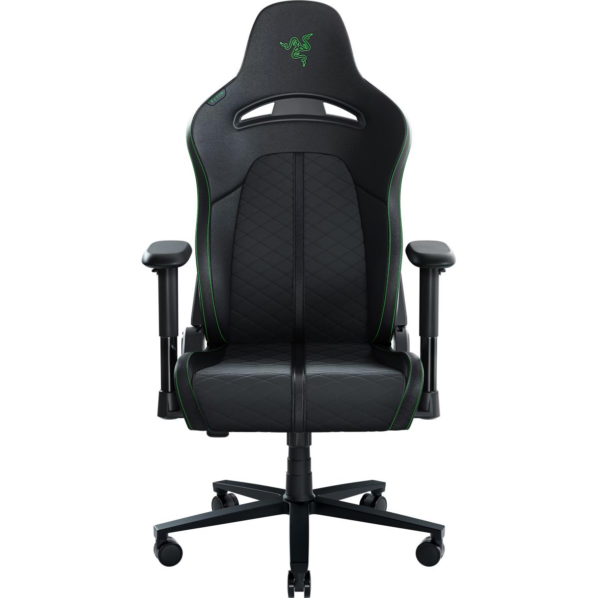 Razer Enki X (Black) Essential Dual Leather & Texture Ergonomic Gaming Chair w/ High Density Foam, Optimized Cushion Density, 4D Armrests, Built-In Lumbar Arch, Up To 136kg Max Weight & Up to 152° Recline | RZ38--R3U1 | Razer Enki X (Black) Essential Dual Leather & Texture Ergonomic Gaming Chair w/ High Density Foam, Optimized Cushion Density, 4D Armrests, Built-In Lumbar Arch, Up To 136kg Max Weight & Up to 152° Recline | RZ38--R3U1 |
