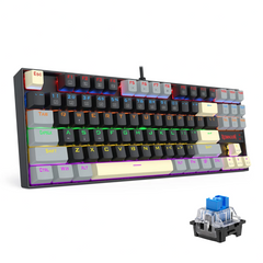 Redragon K552LGY KUMARA 87% Wired Mechanical Gaming Keyboard (BL-SW) - Grey