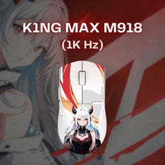 Redragon M918AK 3-Mode Wireless Gaming Mouse, 55G Lightweight 26K DPI Mouse w/Ergonomic Natural Grip Build, Full Programmable Buttons, Software Supports DIY Keybinds & DPI