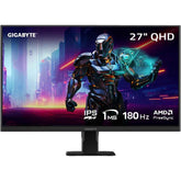 Gigabyte Gs27qa Gaming 27" Ips Qhd 2k Up To 180hz 1ms Hdr Ready 100% Srgb Amd Freesync Flicker Free Low Blue Light, 2xhdmi/dp Input, Black