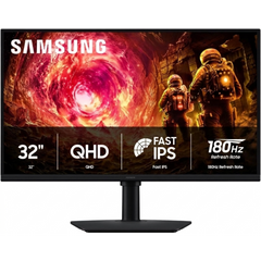 Samsung 32” Odyssey G5 G50F QHD 2K 180Hz Refresh Rate, Fast IPS Panel, HDR10, NVIDIA G-Sync Compatible, 1ms Response Time (GtG), AMD FreeSync™, Adjustable Stand, LS32FG502EMXUE