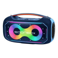 Soonbox S6300 Max Stereo Bluetooth High Power Party Box Waterproof Outdoor 200w Wireless Speaker Portable Audio System Sound Speakers, Bluetooth, Tf Card, Usb, Aux, Tws, With 2 Mics Blue - CompuMe