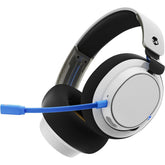 Skullcandy SLYR Pro Wireless Multi-Platform Gaming Headset for PlayStation, Bluetooth Headphones, up to 24 Hrs. Battery, PC, Nintendo Switch, 2.4GHz Low Latency Wireless Transmitter Included - White/Blue
