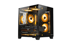 Huntkey S900 Sandstorm Full View Empty Pc Case Without Fans Black