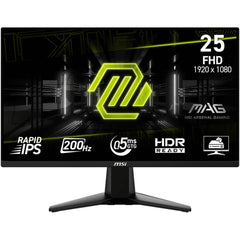 MSI MAG 255F E20 25" Rapid IPS Full HD 200Hz 0.5ms HDR Ready AI Vision AMD FreeSync™ Premium w/ 2x HDMI & DisplayPort Interface - Black
