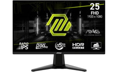MSI MAG 255F E20 25" Rapid IPS Full HD 200Hz 0.5ms HDR Ready AI Vision AMD FreeSync™ Premium w/ 2x HDMI & DisplayPort Interface - Black