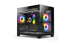 Huntkey S960 Stormx Full View Empty Pc Case Without Fans Black