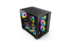 Huntkey S980 Tornado Full View Empty Gaming Case Black