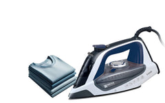 Mega Steam Iron, 2200Watts, Grey with Blue - HJ-2085